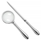 NEW Whitehill Plain Letter Opener & Magnifying Glass Set