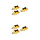 6 Stück Griffgriff Sander Handheld Sandpapierhalter für Trockenwallholz