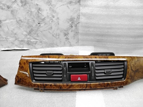 2003-2006 Mitsubishi Lancer Dash Front vent Clock Panel Trim Woodgrain Set - Picture 13 of 15