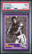 1989 SCORE SUPPLEMENTAL #384S BO JACKSON PSA 9