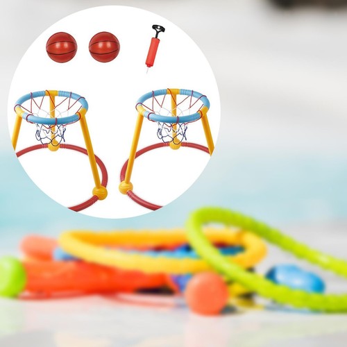 2x Pool Basketball Hoops Swimming Basketball Hoops for Children Boys Girls - Picture 4 of 6