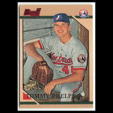 Tommy Phelps Rookie #339 1996 Bowman Montreal Expos Baseball Card MLB NM