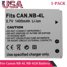 1x Battery NB-4L NB4L for Canon PowerShot TX1 ELPH SD450 SD780 SD1400 SD400 New