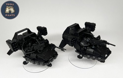 Warhammer 40k - Dark Angels - 2 Ravenwing Storm Speeders - Missing Antenna - Picture 3 of 7