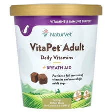 VitaPet Adult, Daily Vitamins + Breath Aid, For Dogs, 60 Soft Chews, 6.3 oz (180