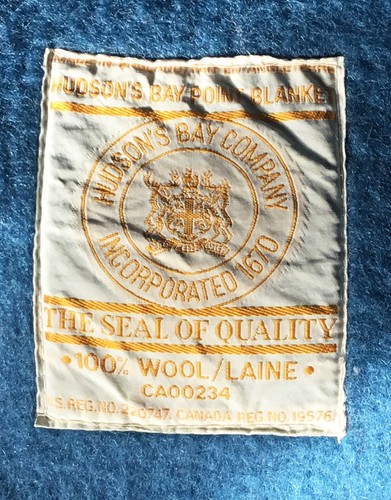 Vintage Hudson Bay Company 4 Point 100% Wool Blanket - Bild 2 von 5