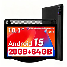 10.1 inch Android 15 Tablet 20GB RAM 64GB ROM Dual Camera with Stand Dual Camera