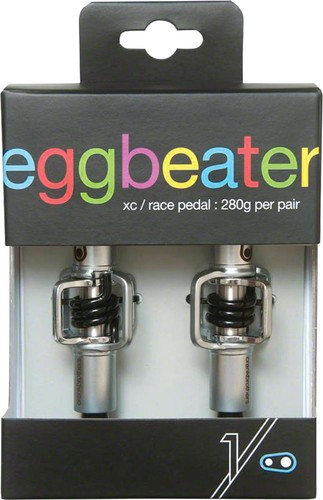 Crank Brothers Egg Beater 1 Pedals - Lightweight Aluminum, Chromoly Spindle, - Picture 2 of 2