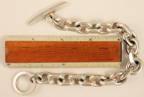 Vintage John Lauritzen Sterling Silver Bracelet Thick & Heavy 105 Grams - Picture 14 of 14