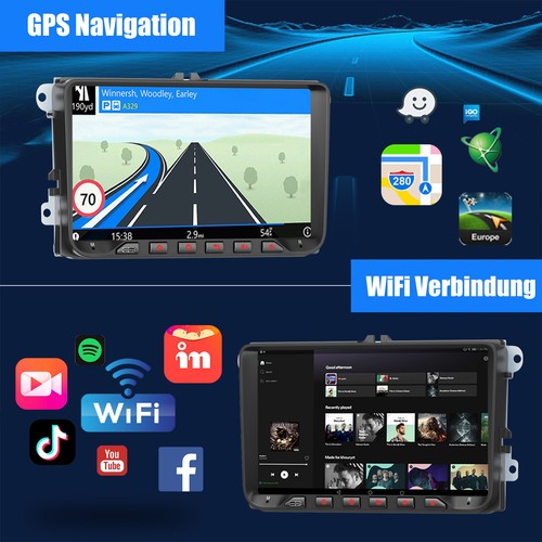 2+64GB Android 14 Autoradio CarPlay DAB+AHD für VW Touran Golf 5 6 Passat Polo - Bild 9 von 17
