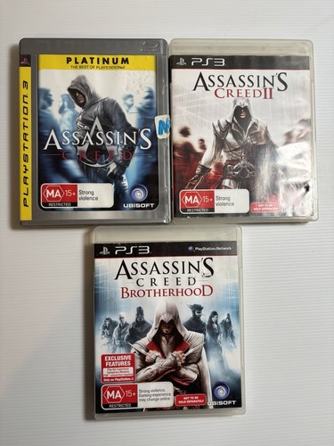 Assassins Creed: game lot x3 - brotherhood - assassins creed - assassins creed 2