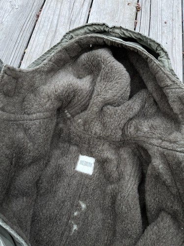 Original Army M-47 M-1947 Parka Vintage 40s Green Overcoat Medium Stencil Rare - 第 5/12 張圖片