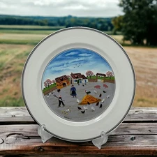 Villeroy and Boch Dinner Plate 10.25" Naif Design Germany Country Village