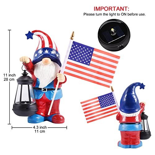 Solar Gnomes Statues for Garden Decor: Outdoor Sculptures for Clearance Lights - Picture 3 of 6