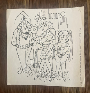 VINTAGE ORIGINAL SEX TO SEXTY CARTOON ART BY GEORGE LUDWAY