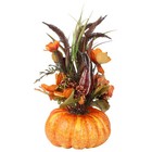 1Pc Halloween Elegant Pumpkin Decorations Imitate Decoration Orange