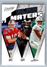 Mac Jones, Jalen Hurts & Tua Tagovailoa 2023 Panini Prestige Alma Maters #AM-3