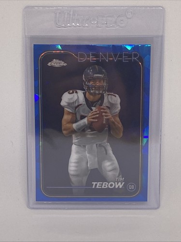 2024 Topps Chrome Sapphire Tim Tebow Denver Broncos #66 Florida Gators