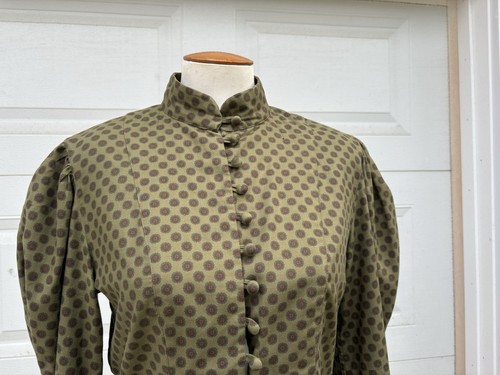 Vintage Renato Nucci Grün Baumwolle Bein Hammel Jacke Shirt Top 40 B38 - Bild 2 von 11