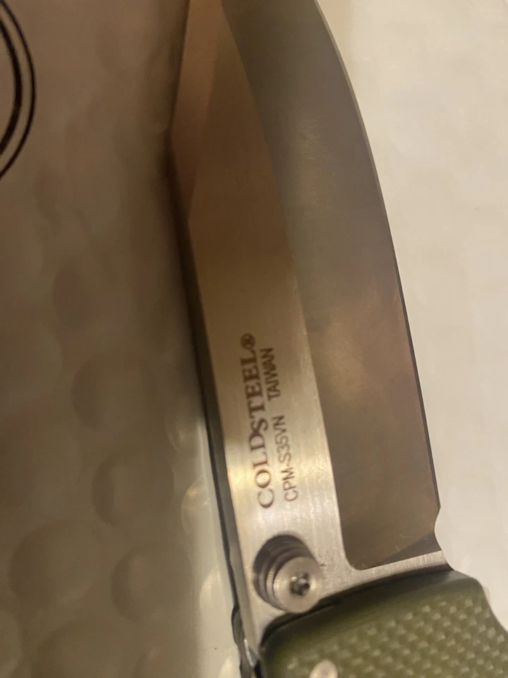 冷钢刀 SR1 锁回 62L CPM S35VN 不锈钢 OD 绿色 G10 — 第 4/4 张图片