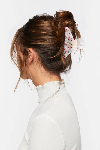 Acryl Haarspangen Krallen für Frauen mit dem Strassmuster in Rot Kirsche... - Bild 3 von 6