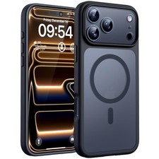 iPhone 17 Pro Max Case - Military Grade Shockproof, Ultra Slim, Frosted Black