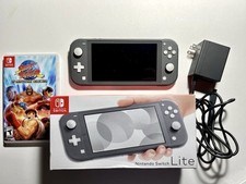 Nintendo Switch Lite Grey original box and charger & Street Fighter🔥Great Shape