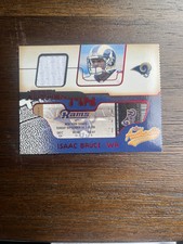 2002 Fleer Authentix Jersey Authentix Ripped Isaac Bruce #JA-IB HOF