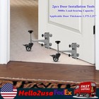 Door Installation Tool Door Hanging Jig Kit Lifter Dolly for 1.38"-2.25in Thick