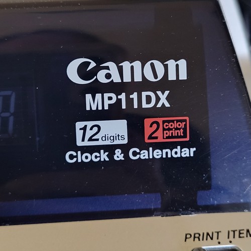 CANON MP11DX Printing Calculator 12 Digits 2 Color Print Clock And Calendar - Picture 8 of 9