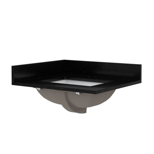 Tocador de cuarzo CRAFT + MAIN QZ25224R 25" - negro Galaxy