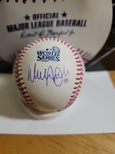 Walker Buehler Autograph Signed World Series Baseball 2024 WS Last Out