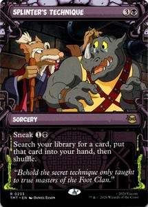 Splinter's Technique (Showcase) #233 Teenage Mutant Ninja Turtles MTG