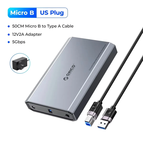Boîtier disque dur externe USB 3.1 Type-C boîtier disque dur externe ORICO 2,5 3,5 pouces - Photo 9/12