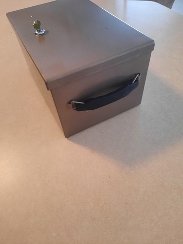 Vintage Rockaway Metal Products Corp. Security Lock Box... Rare - Bild 3 von 5