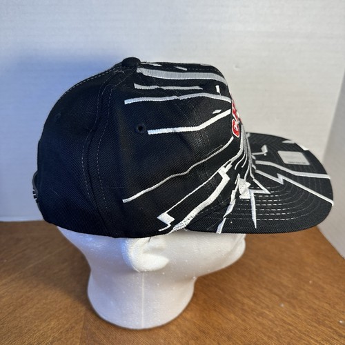 Vintage Chicago Bulls 1996 Champs Collision Shockwave Snapback Hat Deadstock - Picture 2 of 6