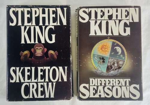 Stephen King Hardcover Book Lot Different Seasons 1982 + The Skeleton Crew 1985