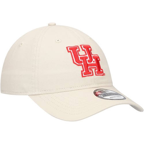 Men's New Era Cream Houston Cougars Team 9TWENTY Adjustable Hat - Imagen 3 de 5