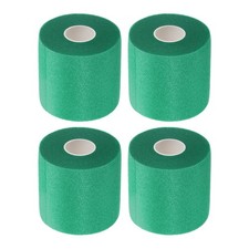 Foam Pre Wrap Athletic Tape 4 Rolls Non-Adhesive Prewrap Headband Dark Green