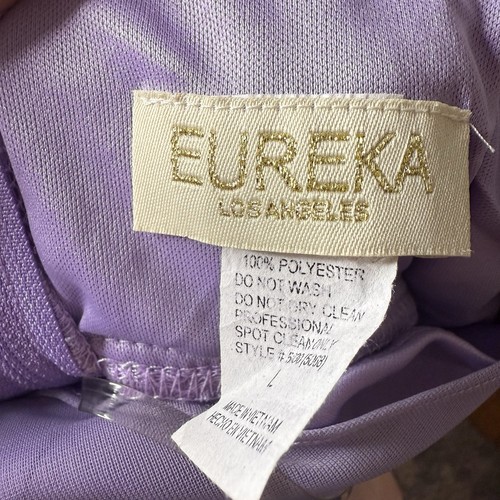 Eureka Gown Dress Large Lavender Purple Bejeweled Formal Prom Evening Gown - Picture 9 of 10
