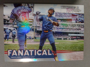 2025 Topps Chrome CARLOS CORREA Fanatical Insert #FAN-10 SSP! *Twins