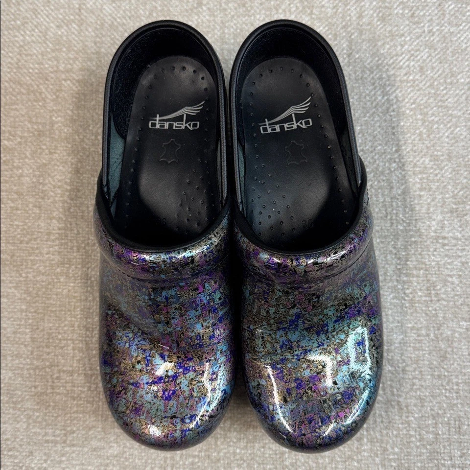 Zuecos para mulas multicolores entintados Dansko talla 36 - 5,5-6 EE. UU. Foto 2 de 4