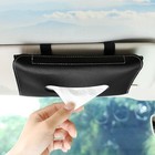 Sun Visor Napkin Holder Tissue Tissue Box PU Tissue Box