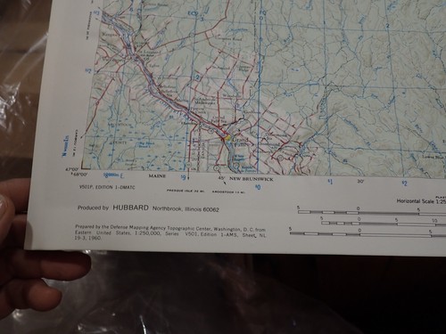 Mapa en relieve Hubbard Scientific Raised sin marco 29" Campbellton Maine NL 19-3 - Imagen 9 de 14