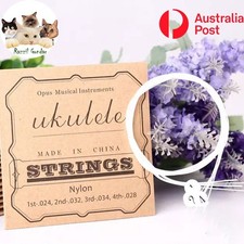 Ukulele Strings Set Nylon Strings Guitar Warm tone Mellow Soft Feel Universal AU