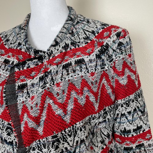 IRO Jacket Womens 40 US 8 Patterned KROE 16S Cropped Blazer Aztec Red Black - Picture 2 of 12