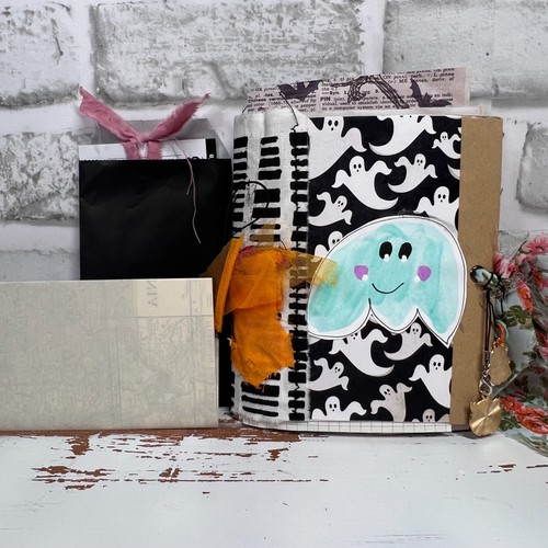 Diario basura de Halloween hecho a mano paquete efímero espeluznante, suministro de artesanía para diario - Imagen 3 de 10
