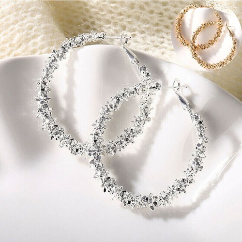 A Pair/set Fashion 925 Silver Hoop Earrings for Women Jewelry Free Shipping - Picture 11 of 17