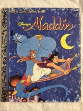 Vintage A Little Golden Book Disney’s Aladdin 107-88 1992 #1367