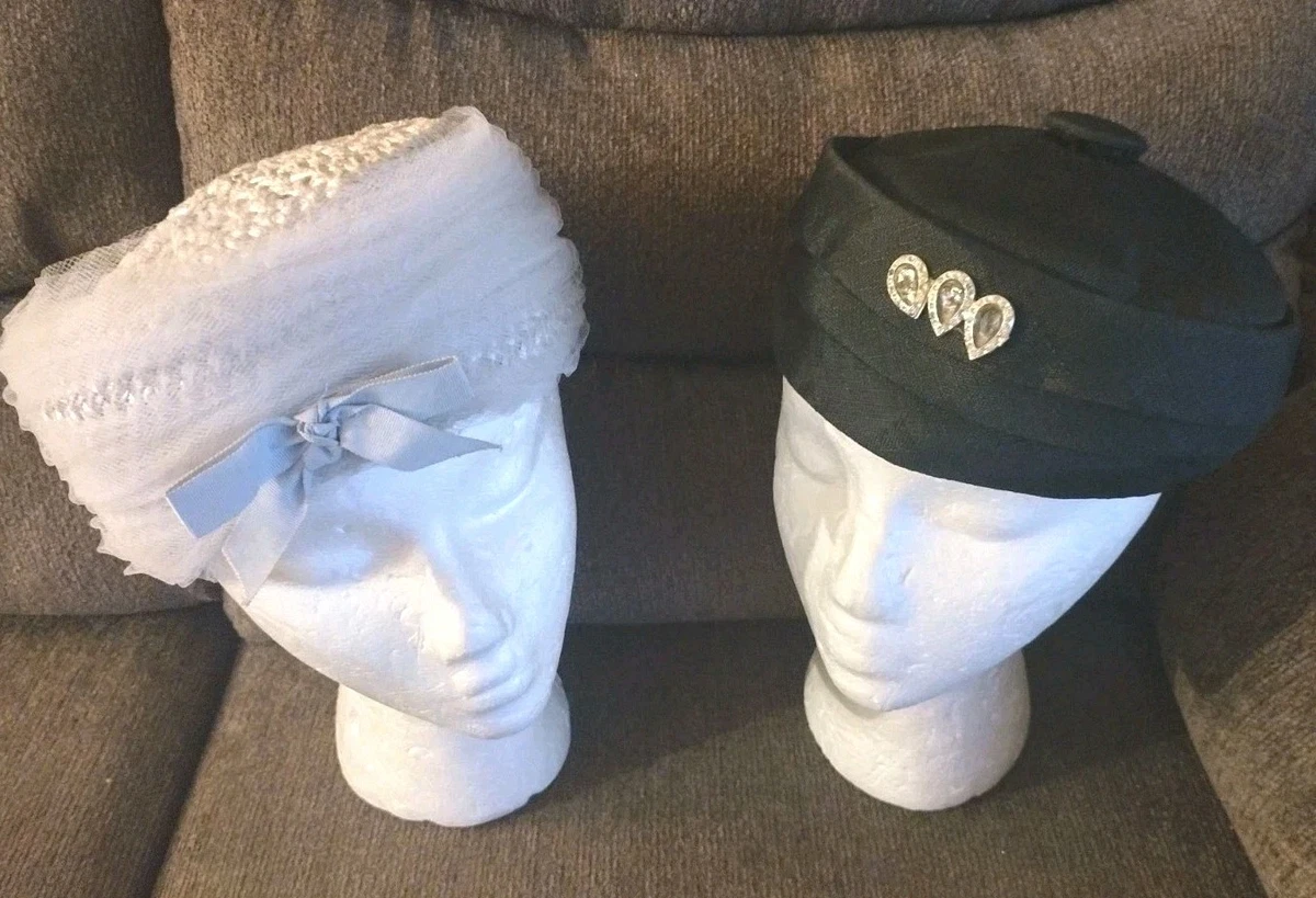 Pillbox Black Vintage Hats for Women for sale | eBay